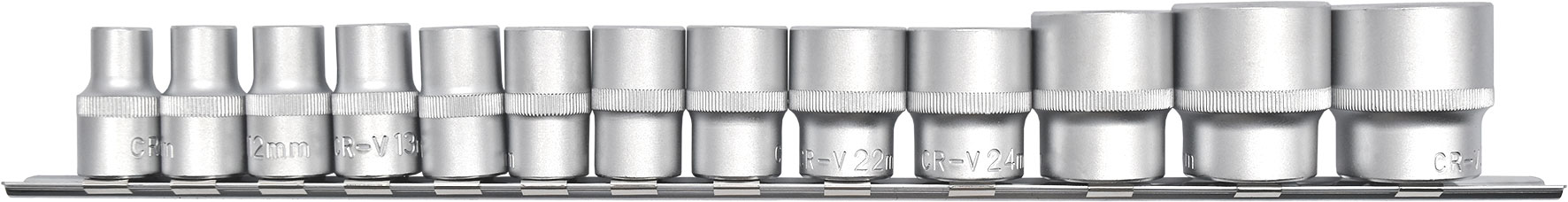 13pc 1/2” Dr Metric Hetok Socket Set
