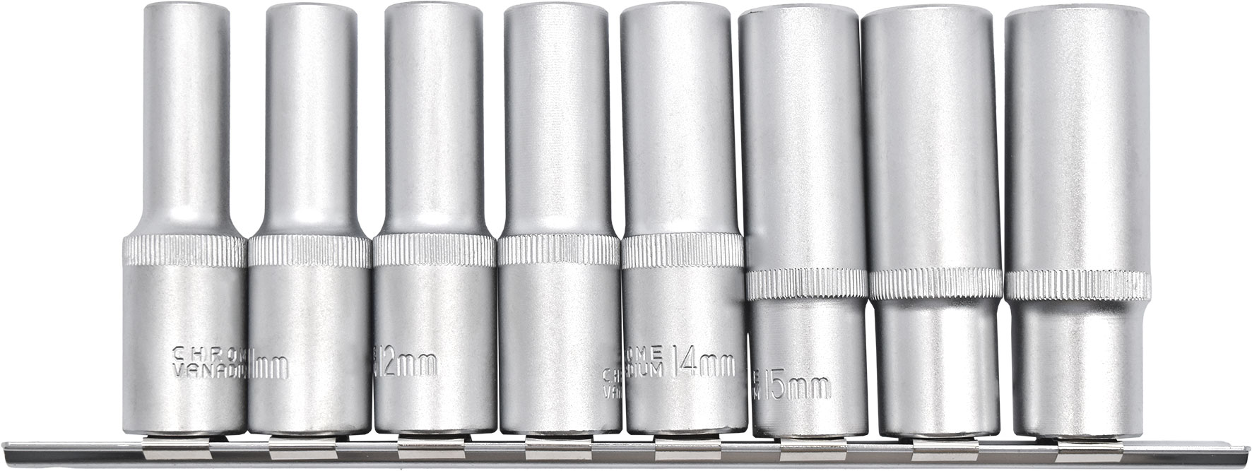 8pc 1/2” Dr Metric Hetok Socket Set