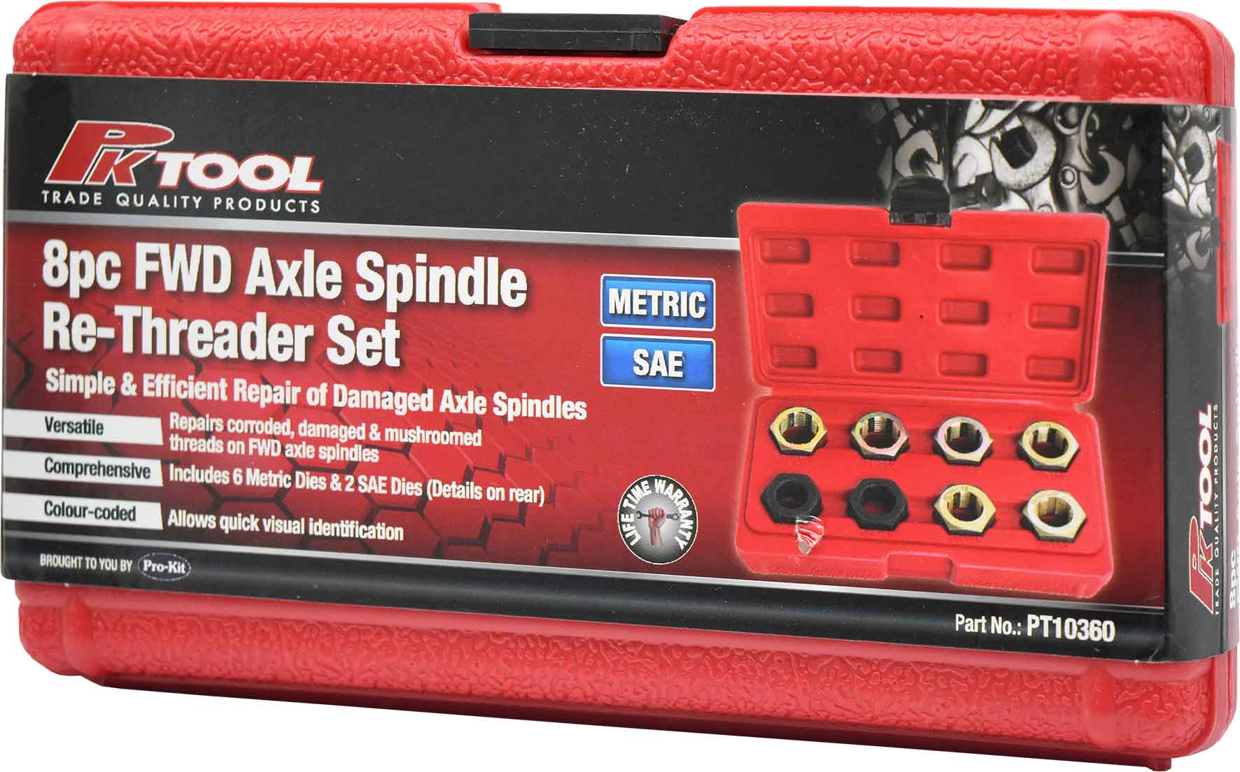 8pc FWD Axle Spindle Re-Threader Set