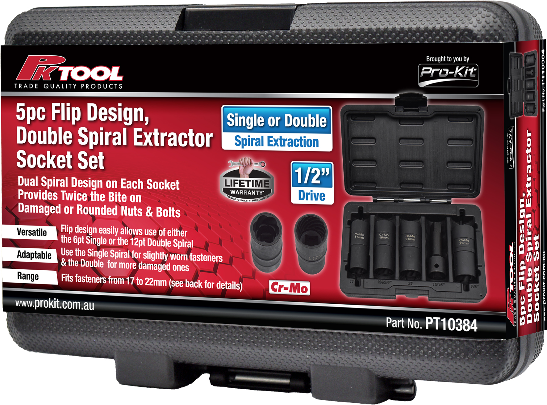 5pc Flip Design Spiral Extractor Socket Set