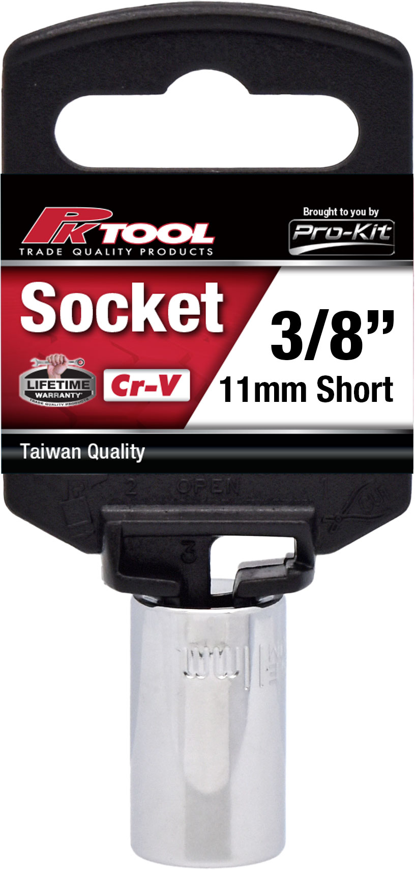 11mm 6PT 3/8” Dr Metric Regular Cr-V Socket