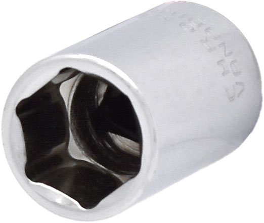 1/2” 6PT 3/8”  DRIVE SAE Cr-V REGULAR SOCKET