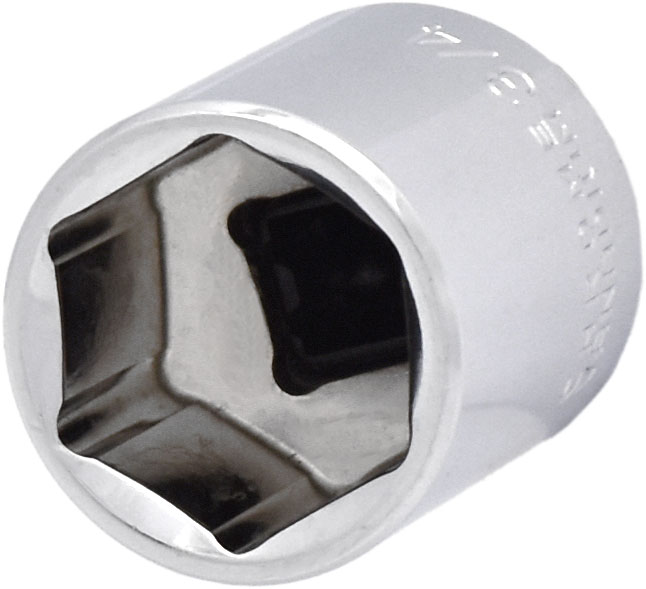 3/4” 6PT 3/8”  DRIVE SAE Cr-V REGULAR SOCKET