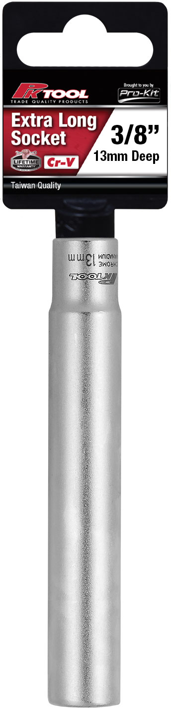 13mm Deep, 120mm 3/8” Dr Extra Long Socket 6pt