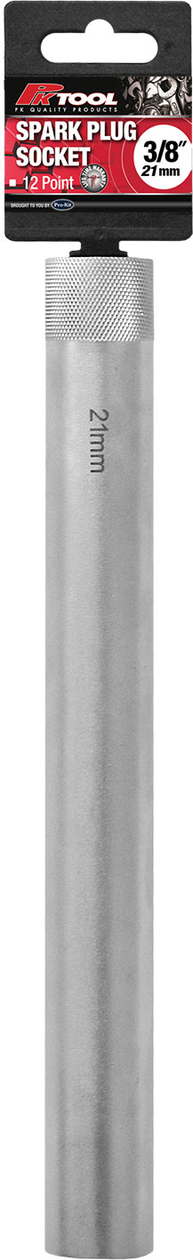 21mm 3/8” DRIVE 12PT Cr-V 250mm EXTRA LONG THIN WALLED SPARK PLUG SOCKET