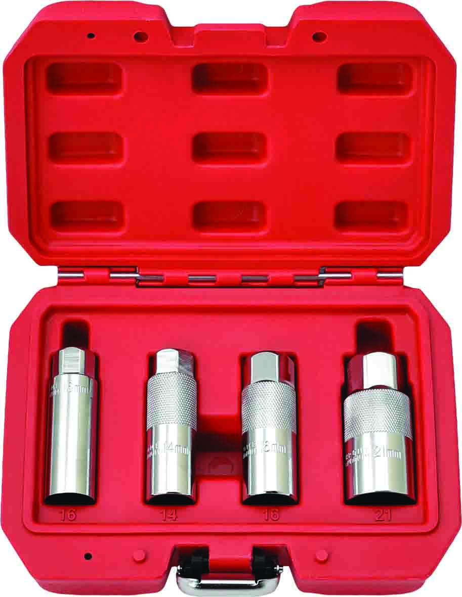 4pc 3/8” DR 60mm MAGNETIC SPARK PLUG SOCKET SET