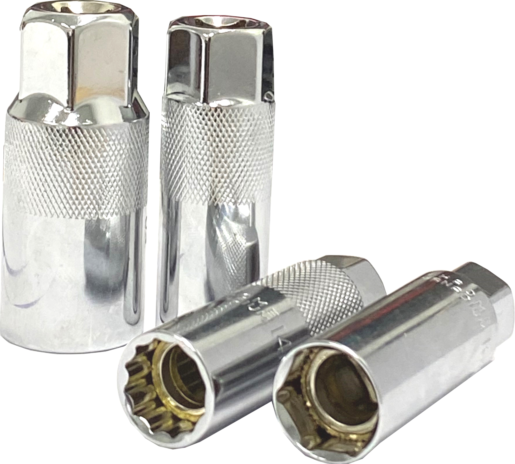 4pc 3/8” DR 60mm MAGNETIC SPARK PLUG SOCKET SET