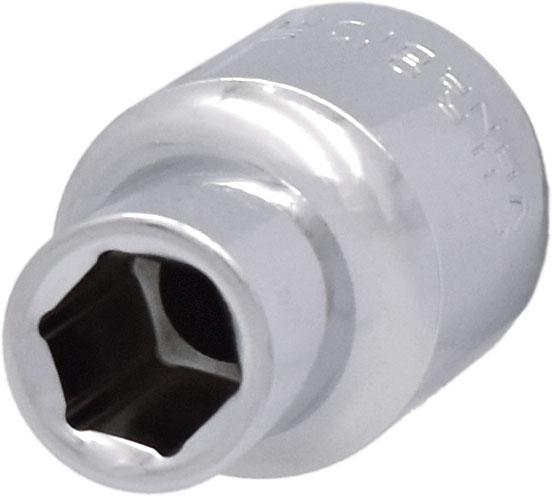 3/8” 6PT 1/2” DRIVE SAE Cr-V REGULAR SOCKET