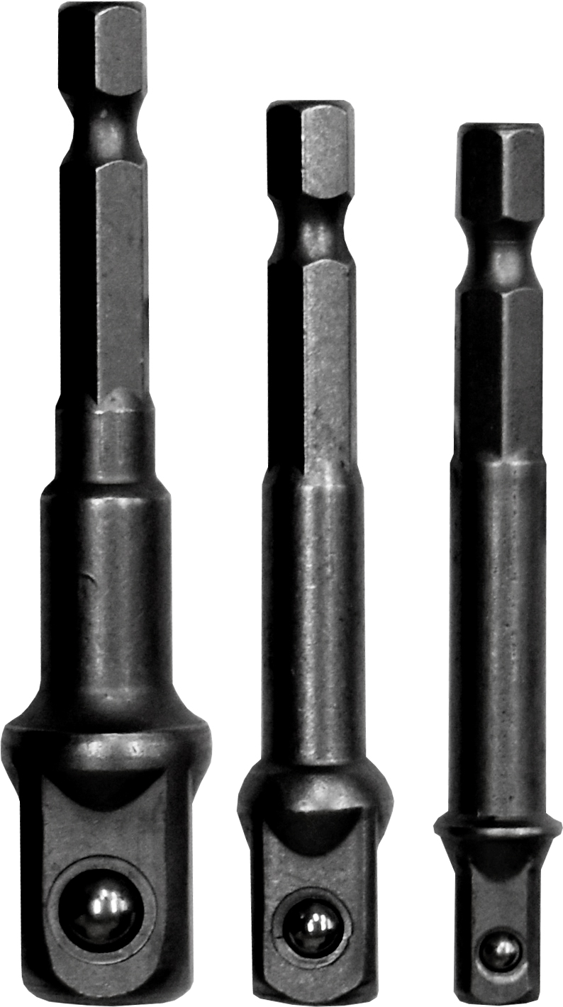 3pc Drill Socket Adaptor Set