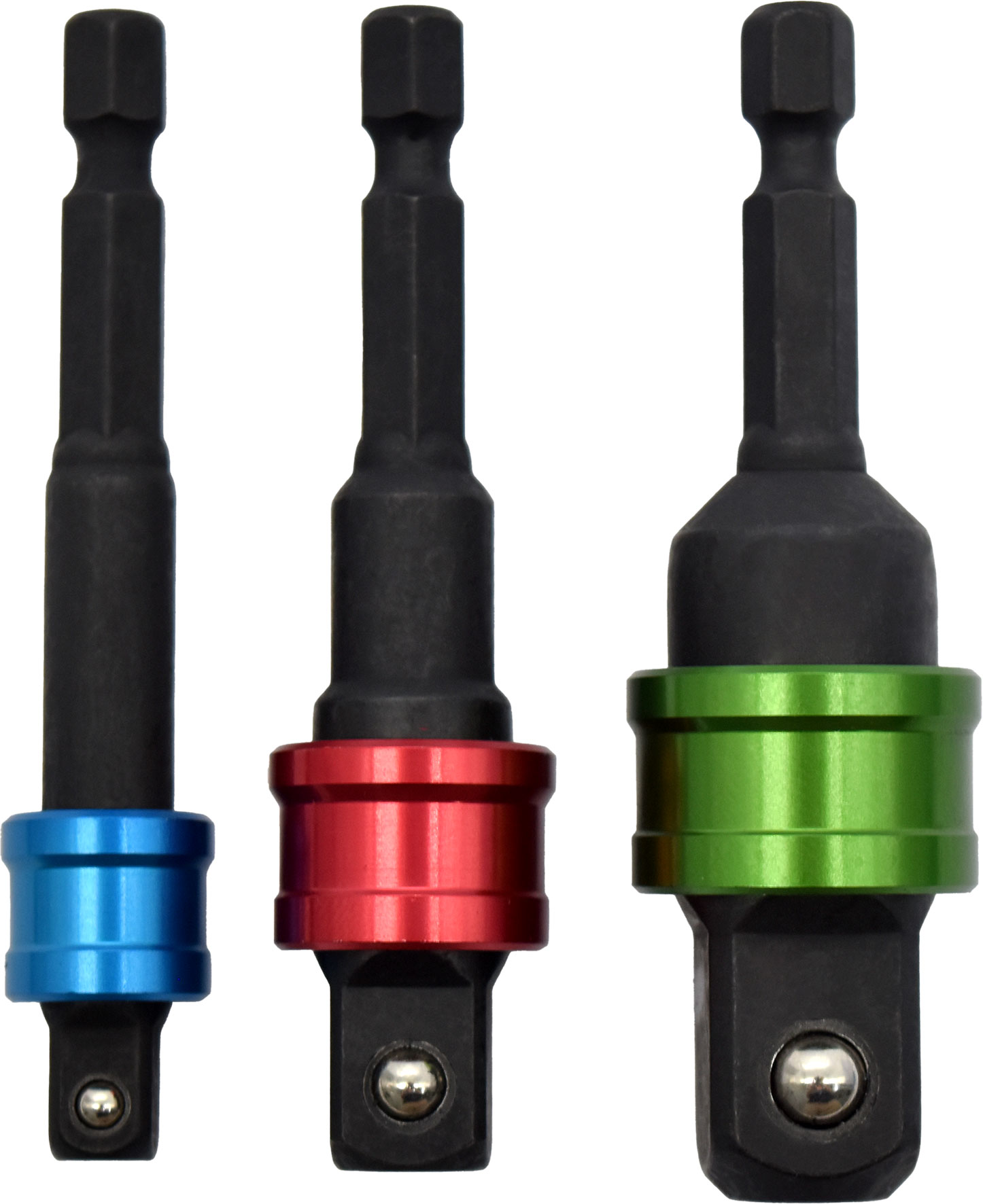 3pc Quick Release Socket Drill Adaptor Set