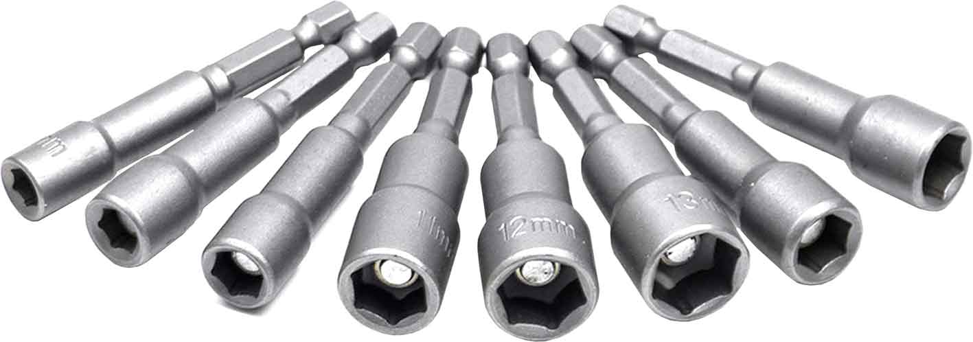 8pc 1/4″ Dr Magnetic Nut Driver Set