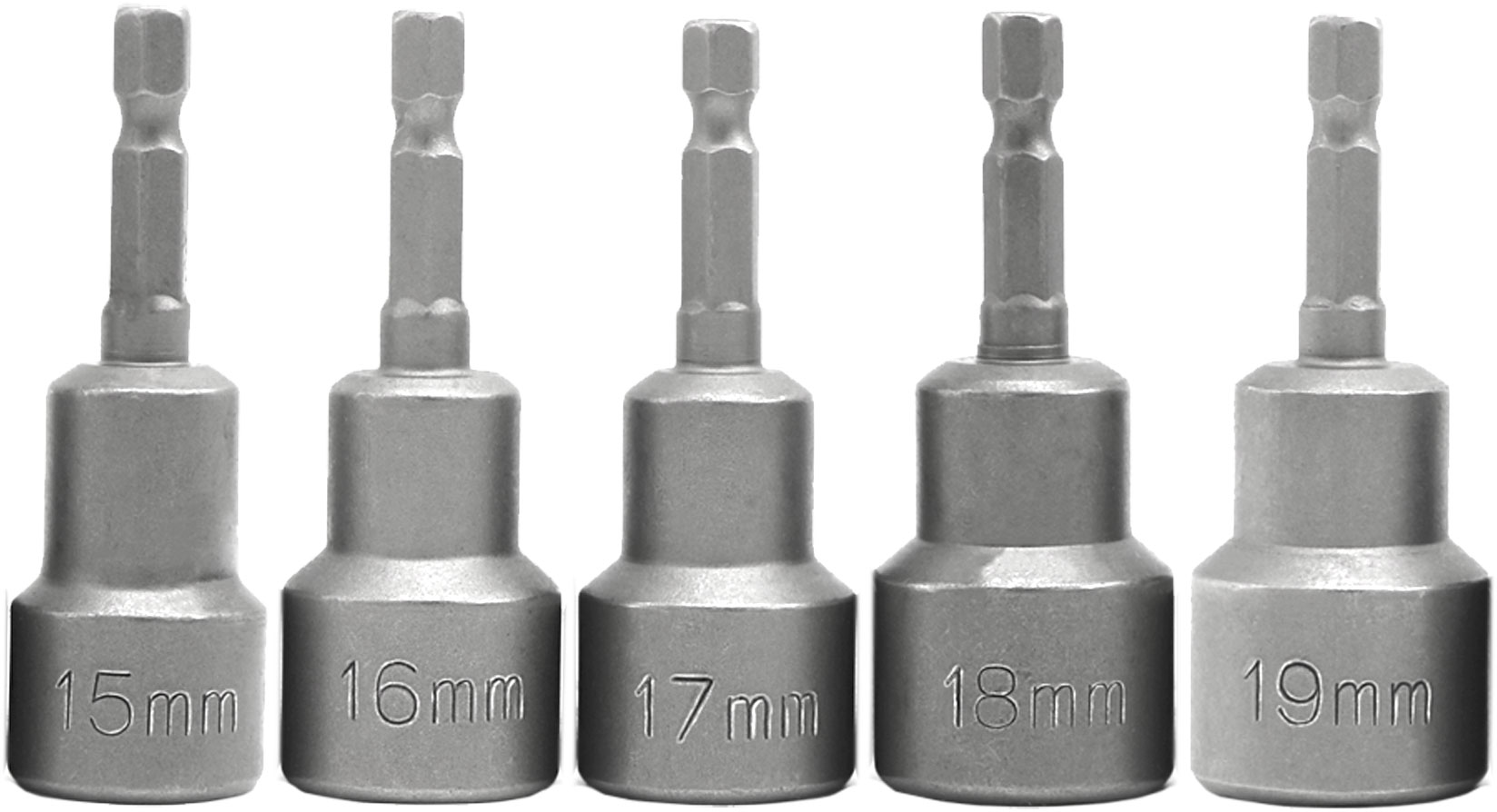 5pc Magnetic  1/4″ Dr Socket / Drill Nut Driver Set