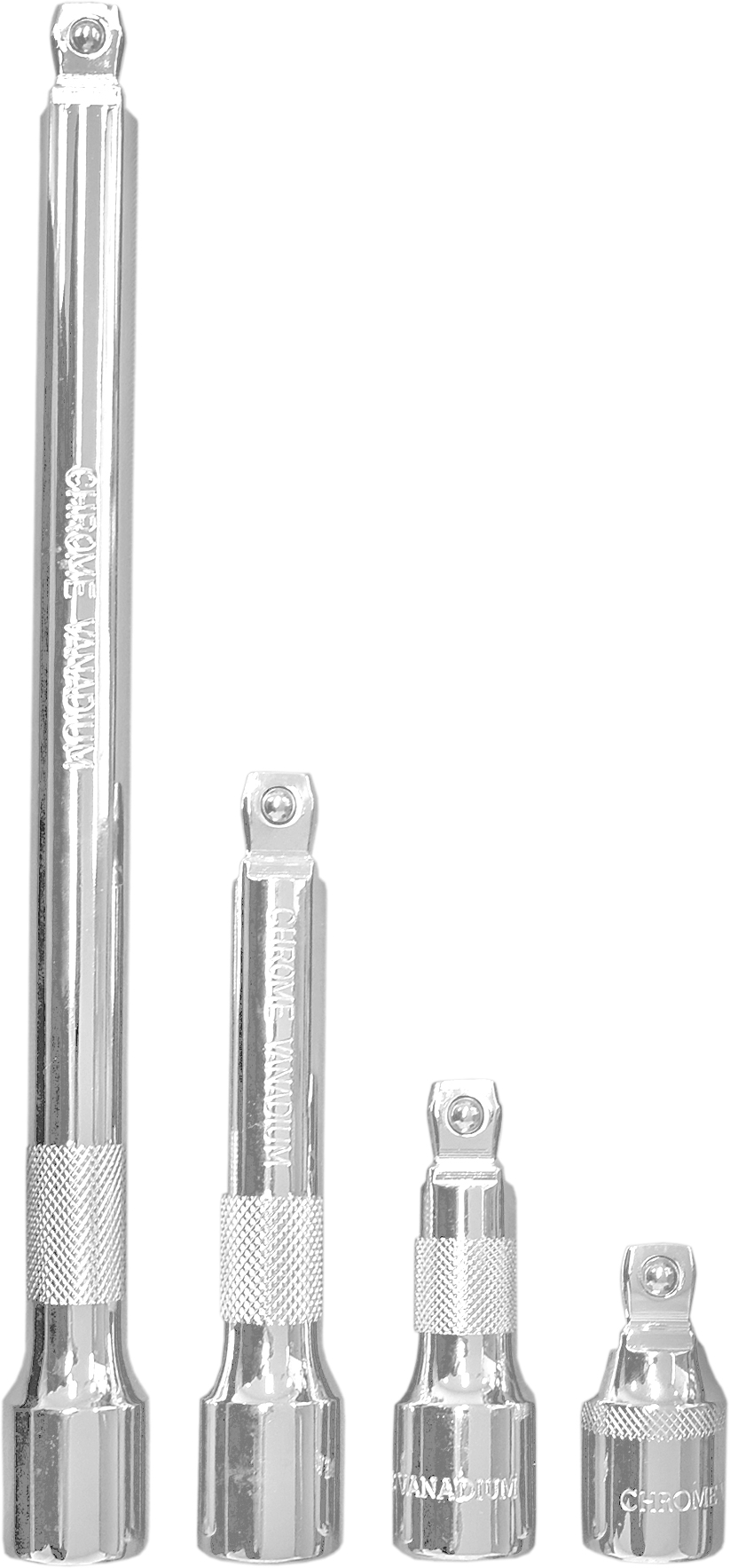 4pc 1/2” DR Cr-V WOBBLE EXTENSION BAR
