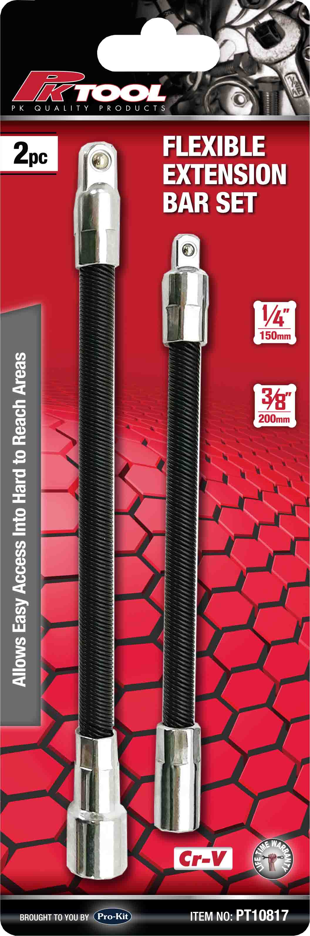 2pc FLEXIBLE EXTENSION BAR SET