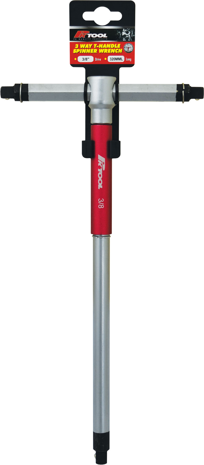 320mm 3/8” Dr 3 Way T-Handle Spinner Wrench