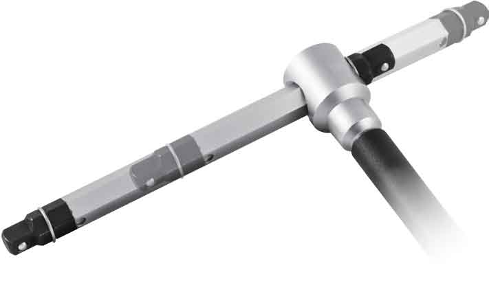 13pc 1/4”DR Cr-V SHORT TOOTH SOCKETS with 3-WAY T-HANDLE WRENCH SET