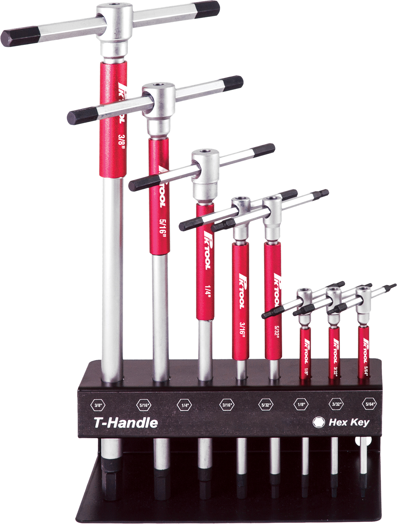 8pc 3-Way T-handle Hex Head Spinner Wrench Set