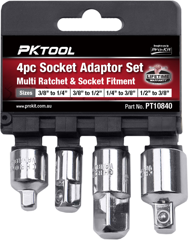 4pc Socket Adaptor Set