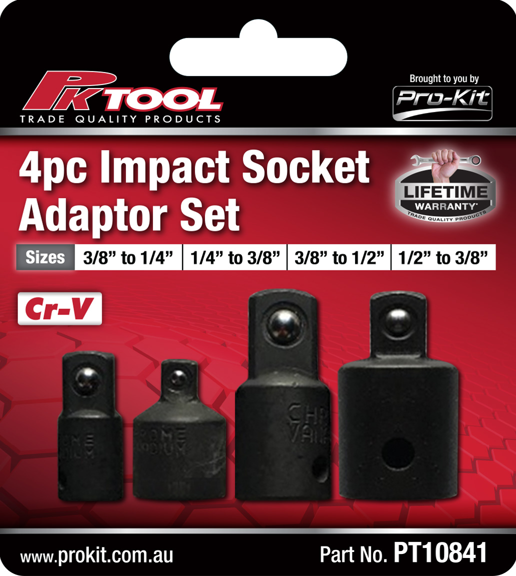 4pc Impact Socket Adaptor Set