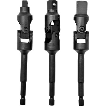 3pc Uni-Joint Drill Socket Adaptor Set