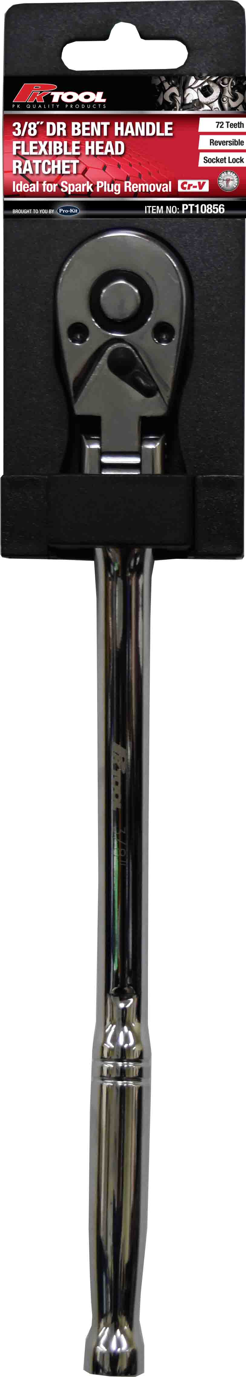 287.5mm 3/8” Dr Bent Handle  Flexible Head Ratchet