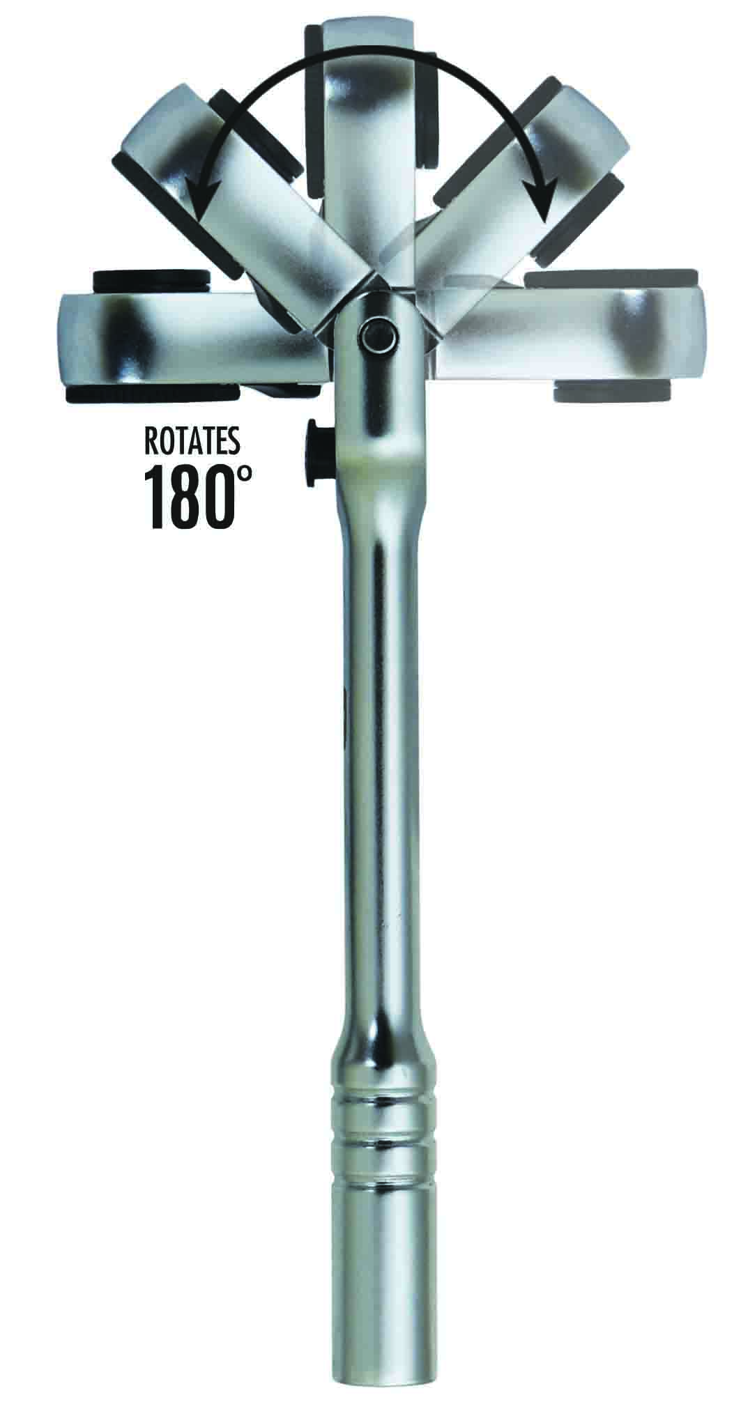 127mm 1/4″ Dr Mini Go-Through Bits Ratchet with Flexible Head