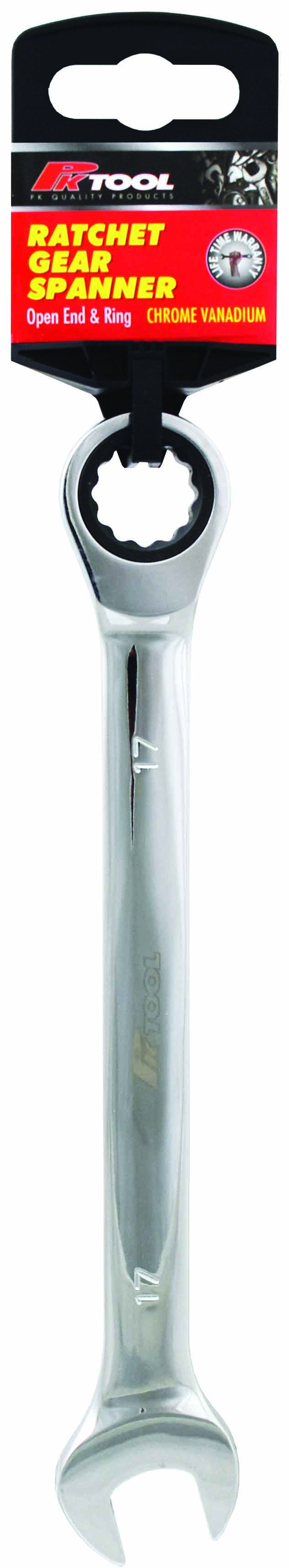17mm METRIC Cr-V RATCHET COMBINATION SPANNER