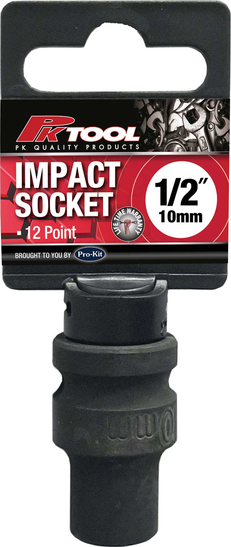 10mm 1/2” DRIVE 12PT METRIC Cr-V IMPACT SOCKET