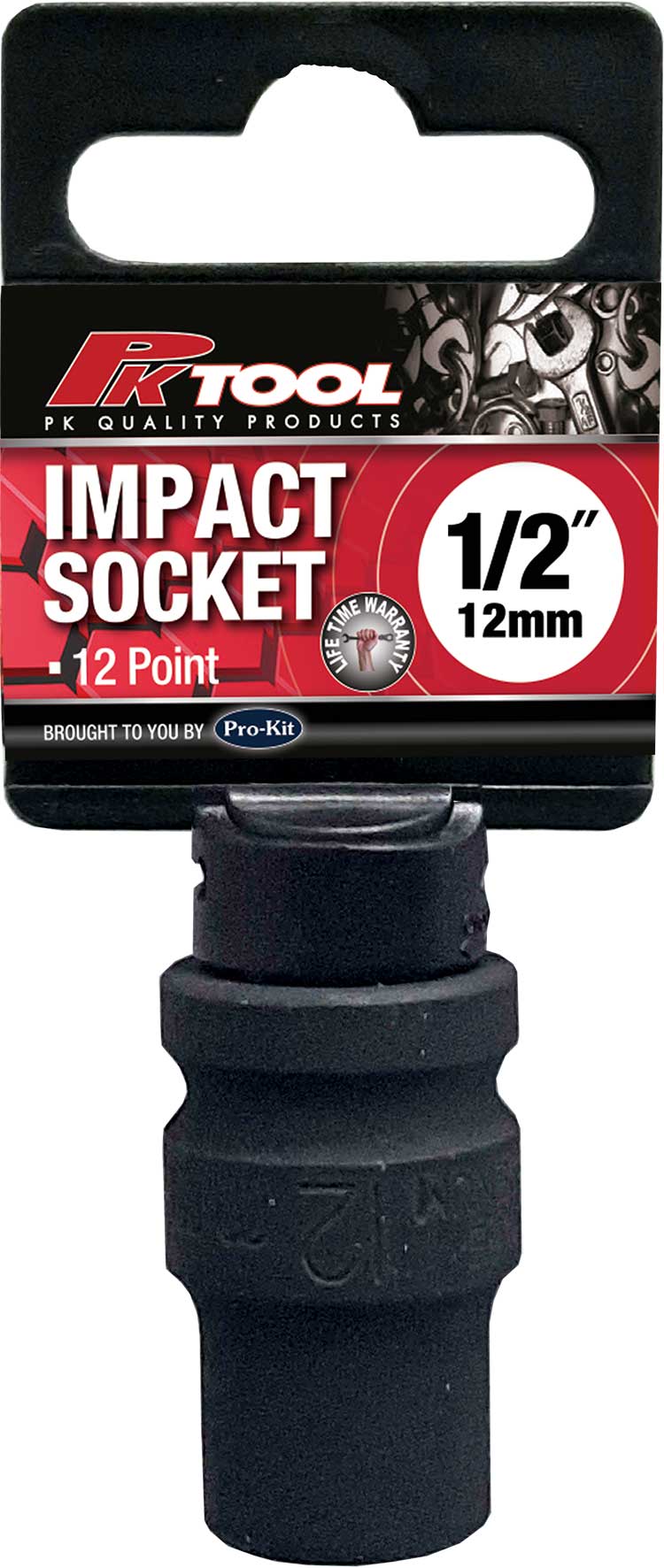 12mm 1/2” DRIVE 12PT METRIC Cr-V IMPACT SOCKET