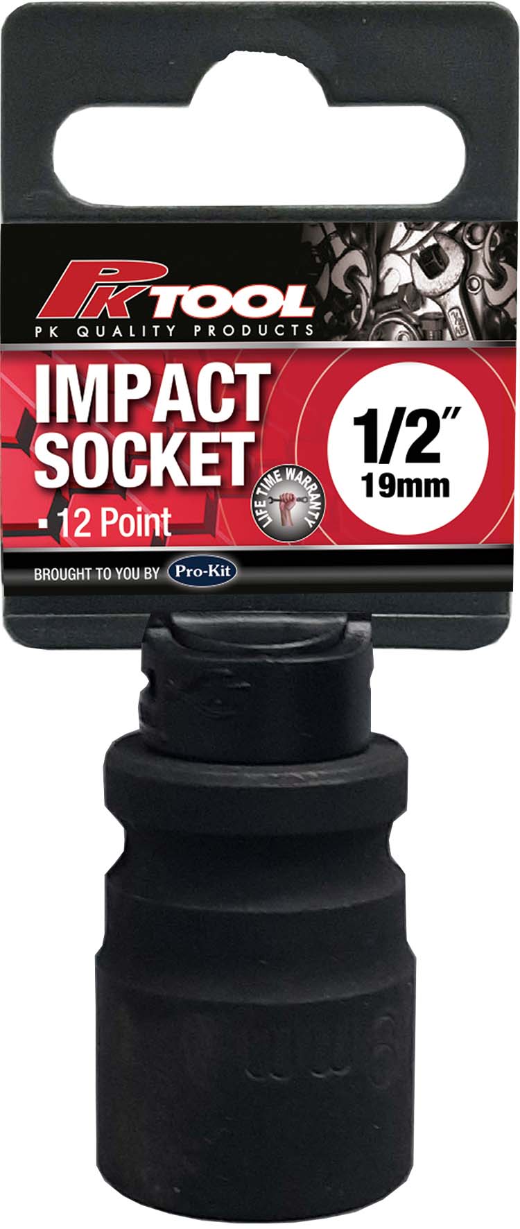 19mm 1/2” DRIVE 12PT METRIC Cr-V IMPACT SOCKET