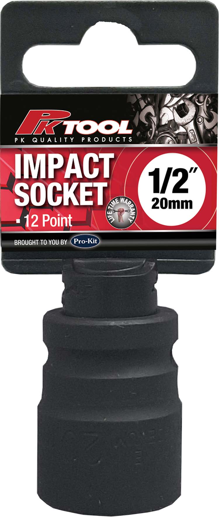 20mm 1/2” DRIVE 12PT METRIC Cr-V IMPACT SOCKET