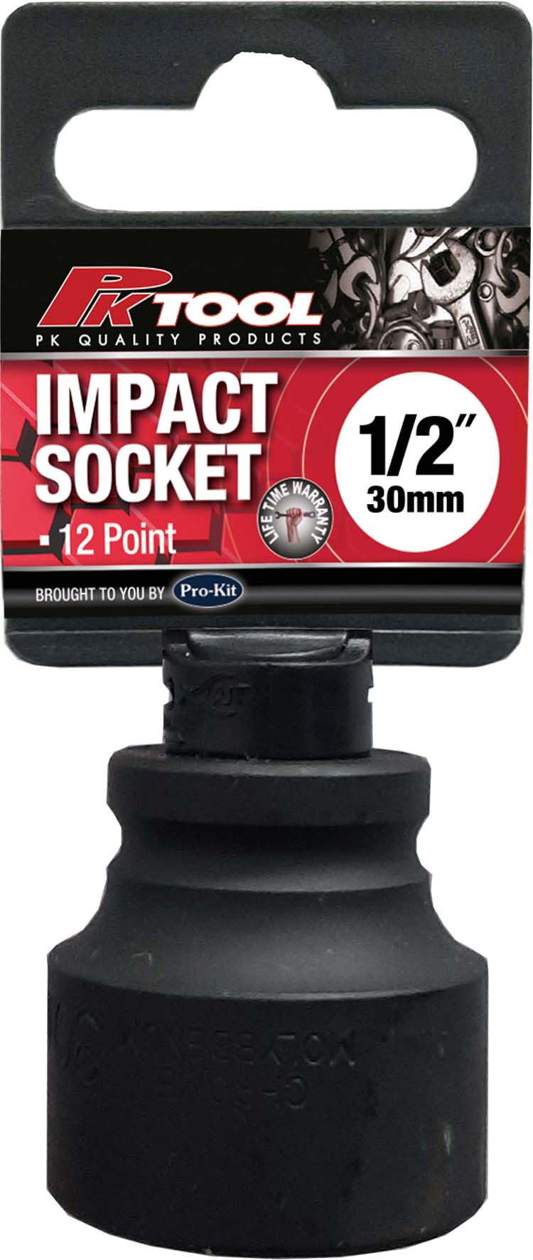 30mm 1/2” DRIVE 12PT METRIC Cr-V IMPACT SOCKET