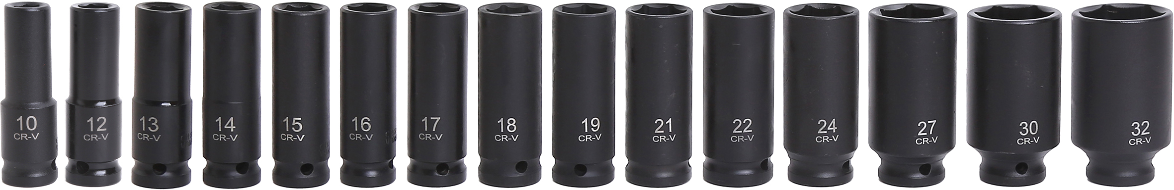 35pc 1/2” Dr Short & Deep Impact Socket Set 6pt