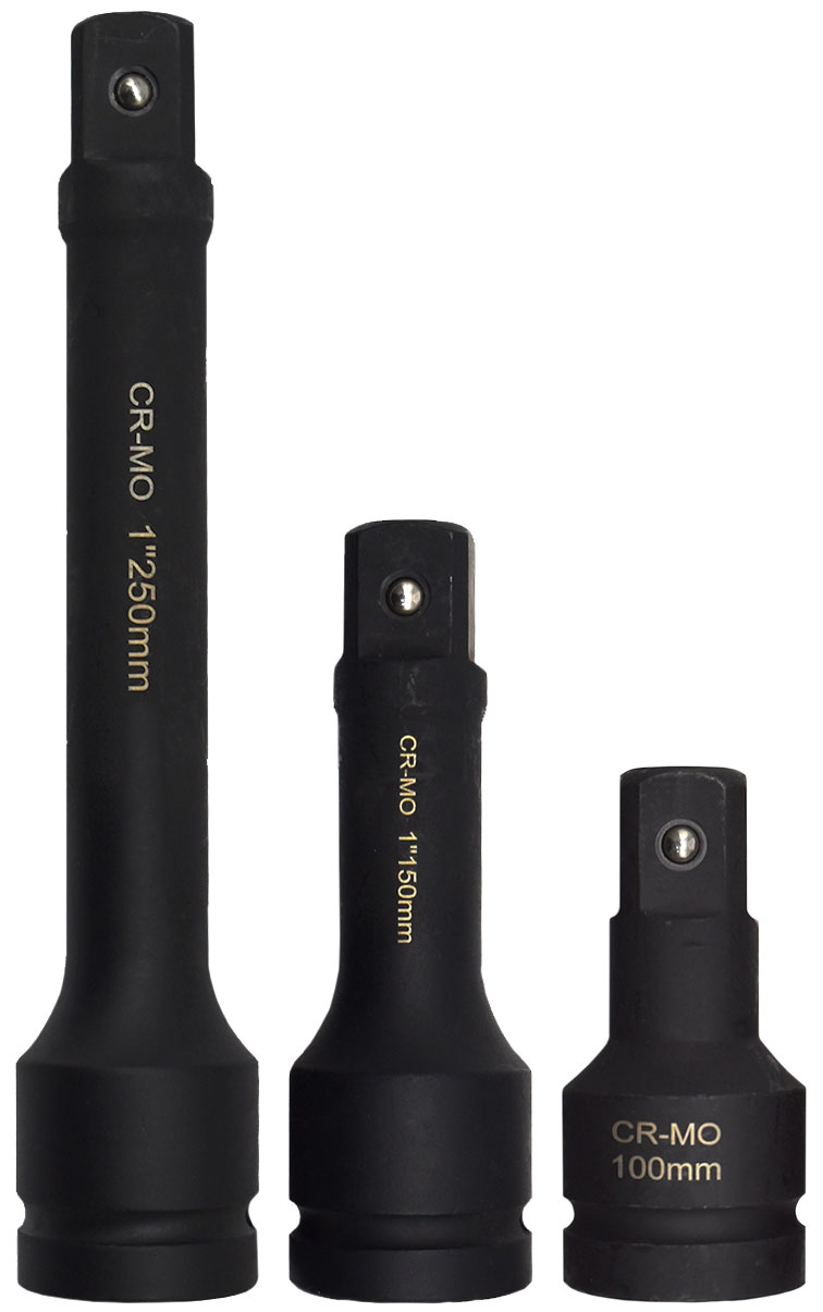 3pc 1″ Dr Impact Extension Bar Set