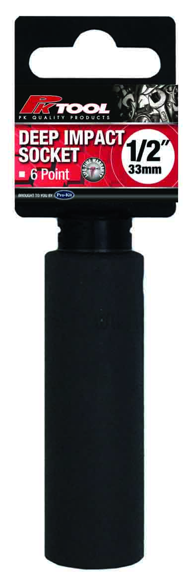 33mm 1/2” DRIVE 6PT METRIC Cr-MO DEEP IMPACT SOCKET