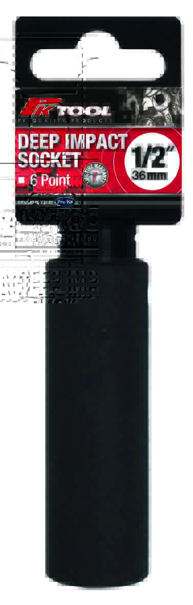 36mm 1/2” DRIVE 6PT METRIC Cr-MO DEEP IMPACT SOCKET