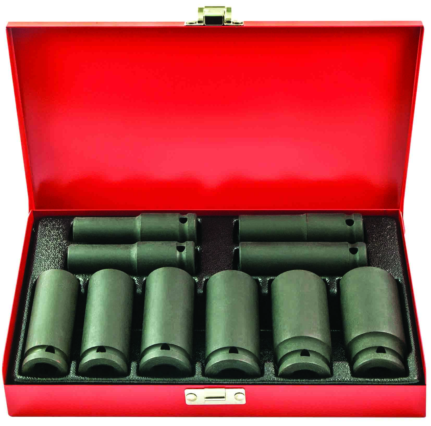 10pc 1/2” Dr SAE Deep Impact Socket Set 6pt