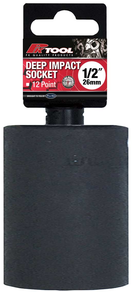 26mm 12PT METRIC 1/2” DR DEEP SOCKETS
