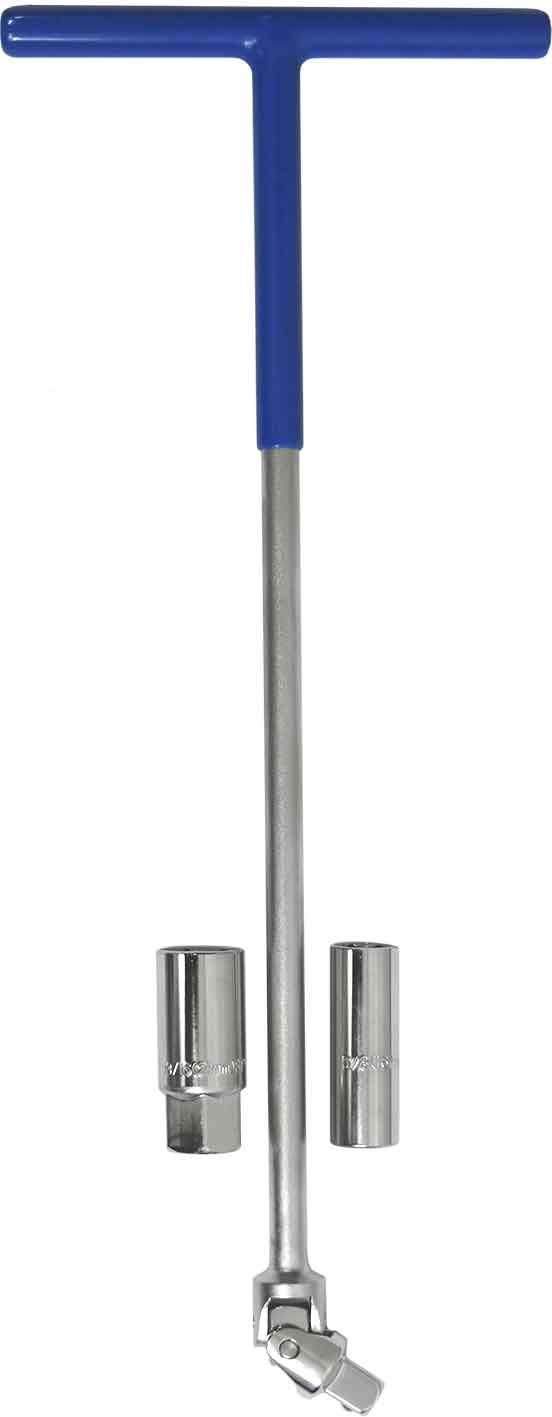 3pc 3/8” DR SUPER HEAVY DUTY EXTRA LONG 450mm T-HANDLE SPARK PLUG SPANNER SET