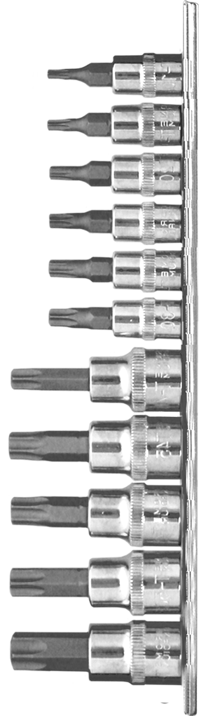 11pc 1/4” to 3/8” Star Bit Socket Set 6pt 
