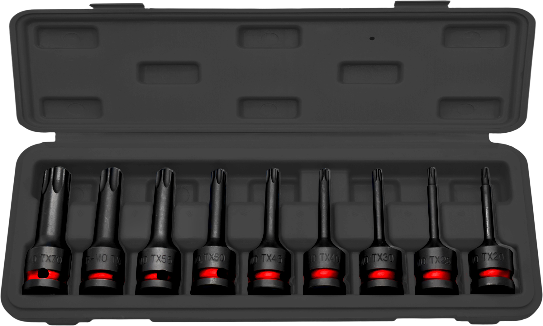 9pc 78mm 1/2” Dr Impact Star Bit Socket Set