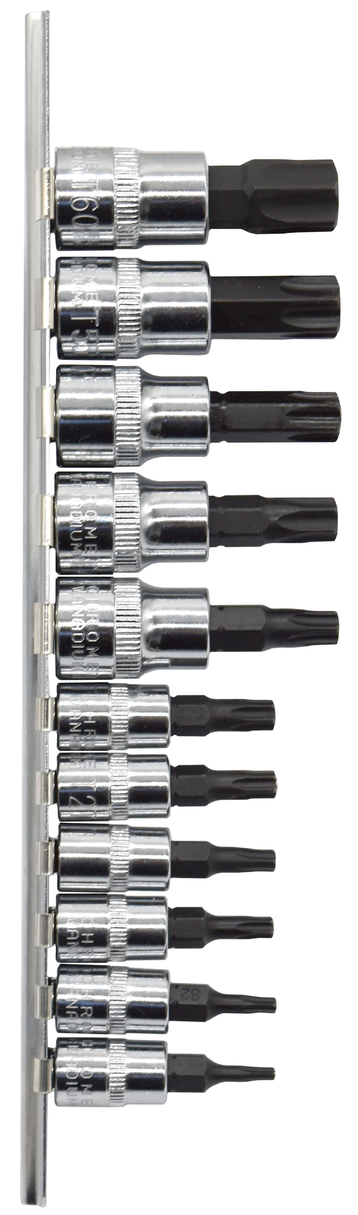 11pc 1/4” to 3/8” Dr Star Bit Socket Set
