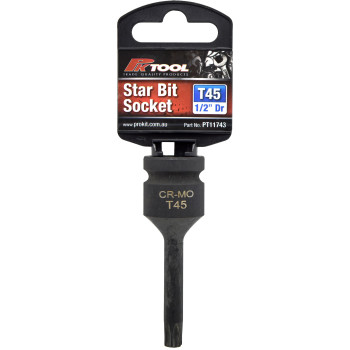 78mm 1/2” Dr Impact Star Bits Socket T45 6pt