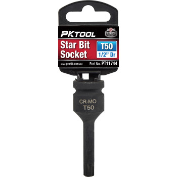 78mm 1/2” Dr Impact Star Bits Socket T50 6pt