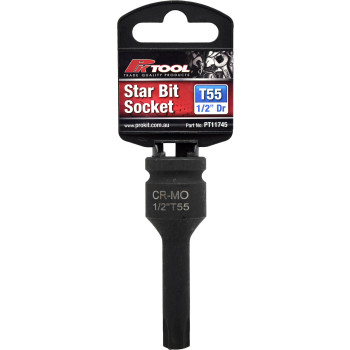 78mm 1/2” Dr Impact Star Bits Socket T55 6pt