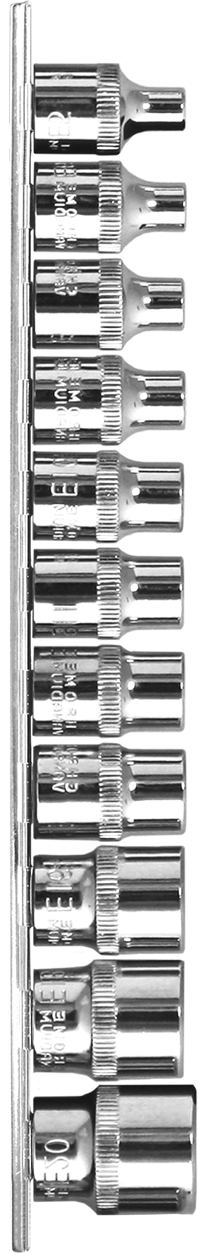 11pc 3/8” Dr E-Star Socket Set 6pt