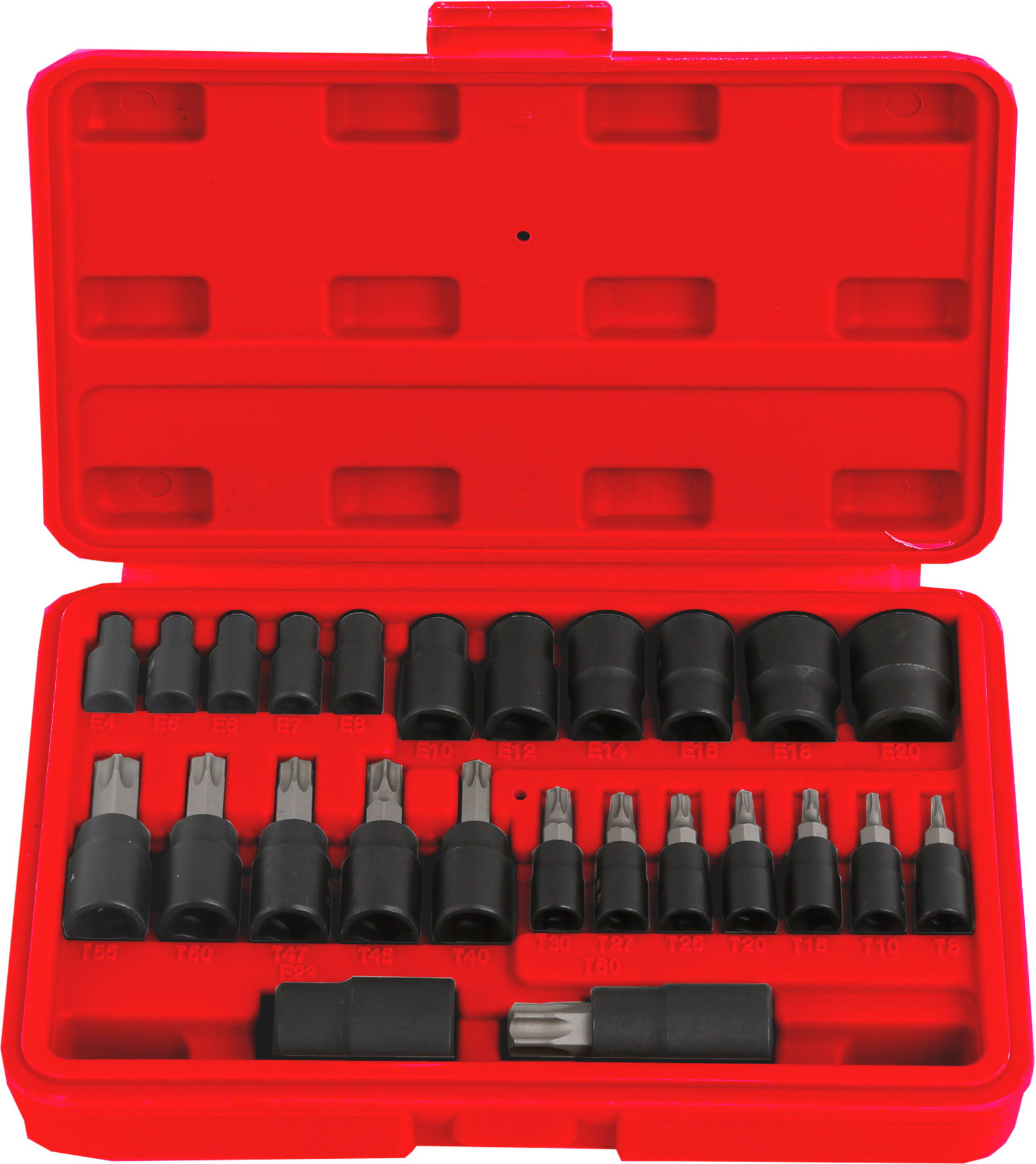 25pc 1/4″, 3/8″ & 1/2″ Dr Star Socket & Bits Set