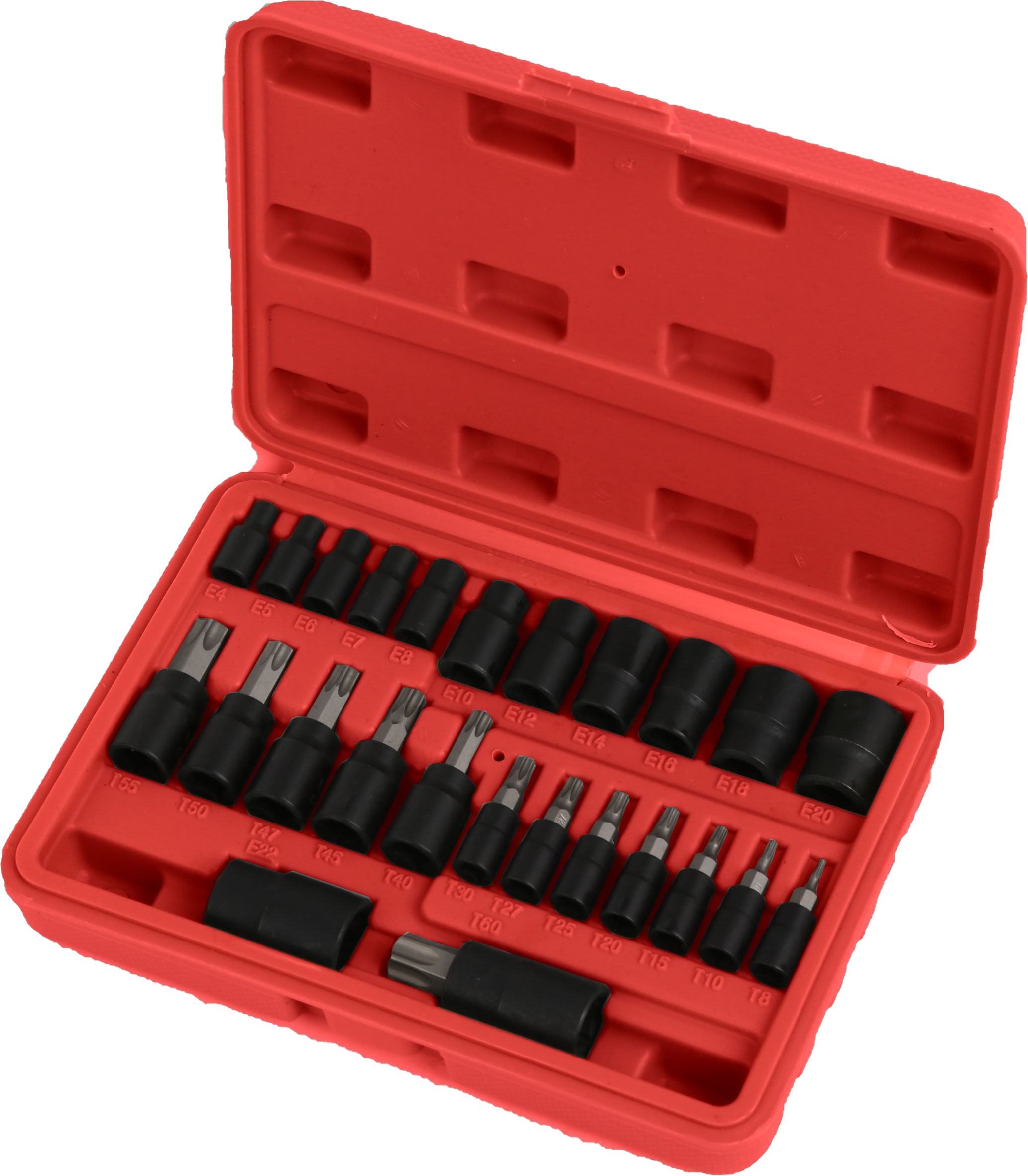 25pc 1/4″, 3/8″ & 1/2″ Dr Star Socket & Bits Set
