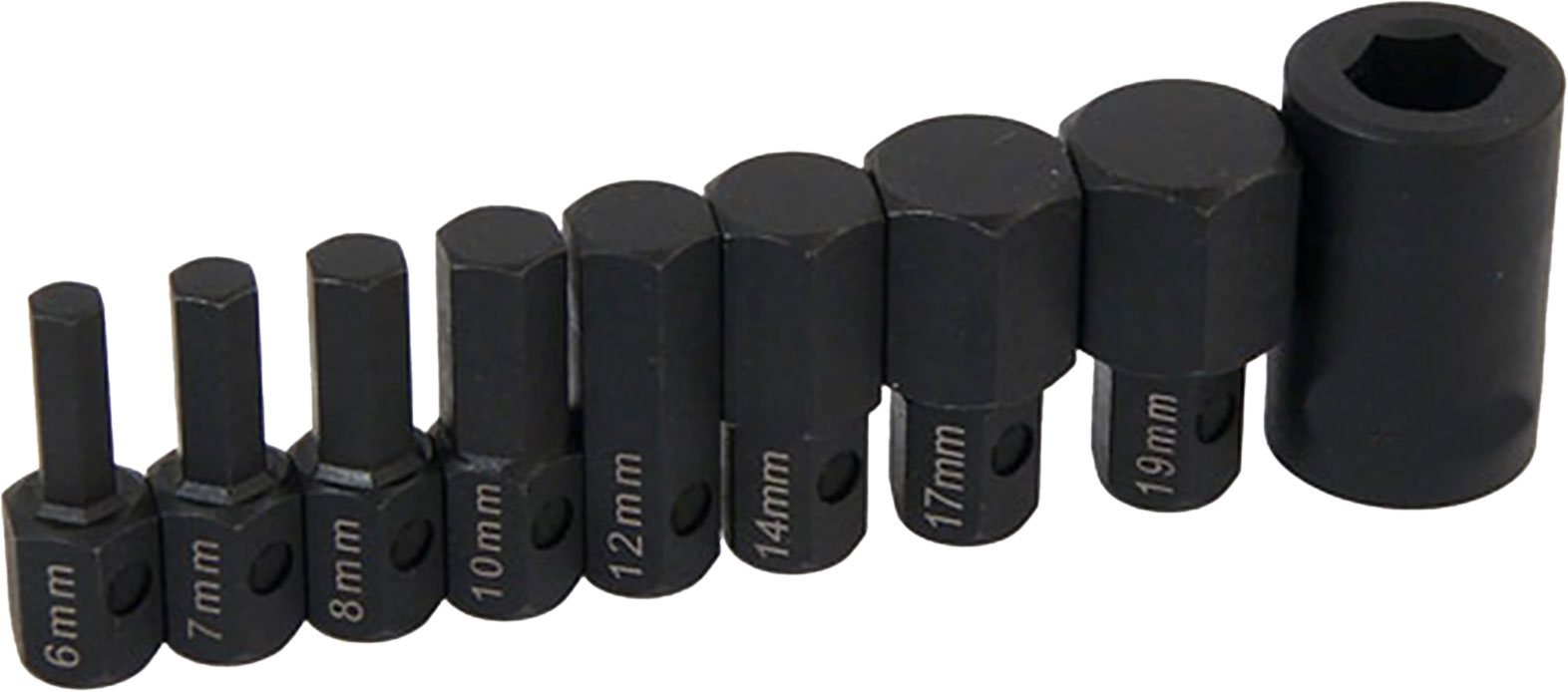 9pc 1/2˝ DR IMPACT HEX BIT SET