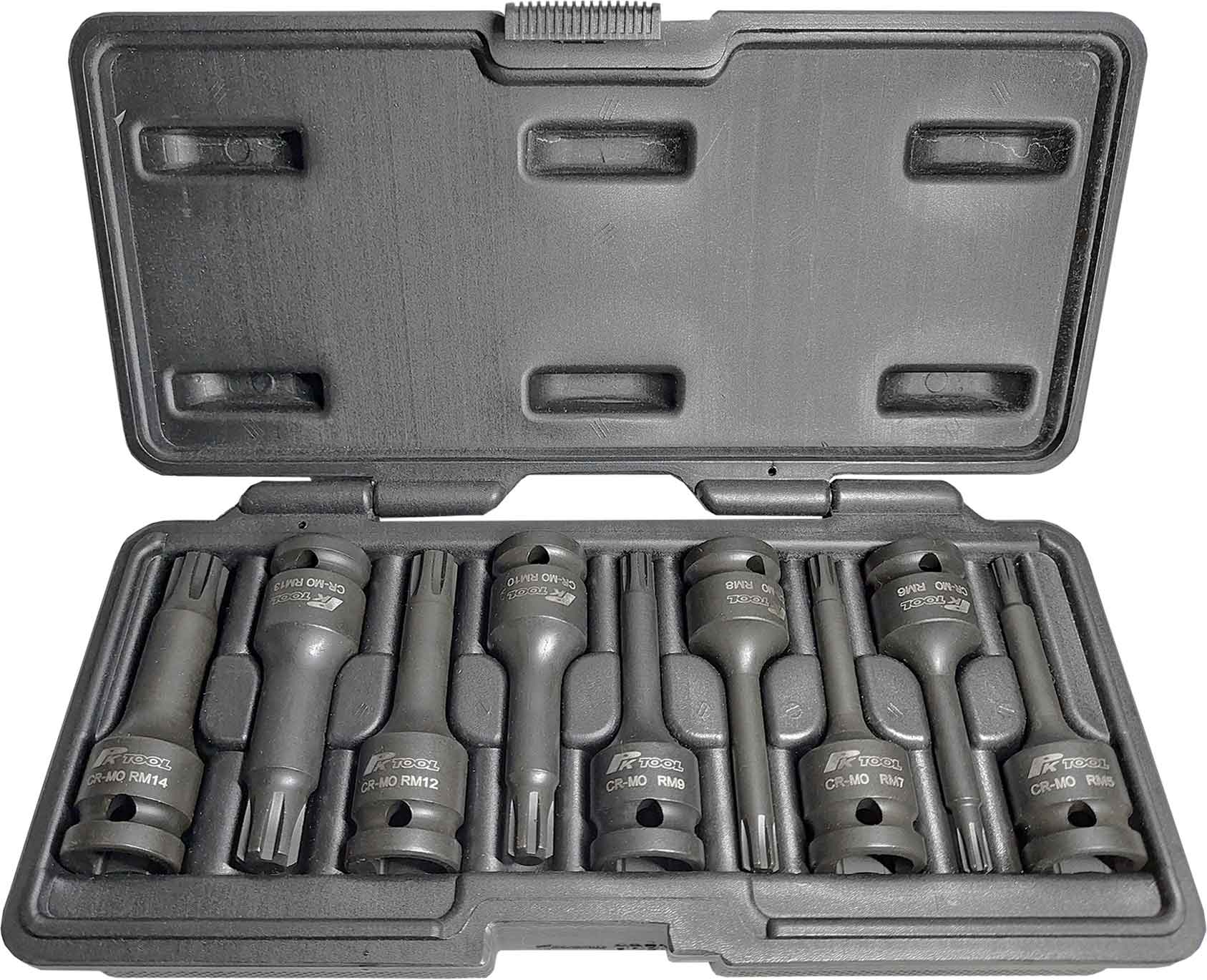 9pc 1/2” DR 78mm IMPACT RIBE BITS SOCKET SET